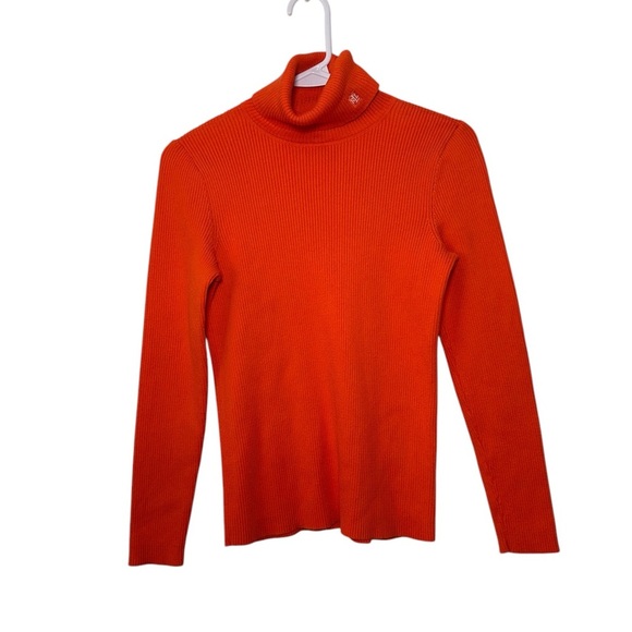Lauren Ralph Lauren Orange Turtleneck Sweater S - Picture 1 of 5